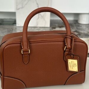 Ralph Lauren Tan Leather Satchel